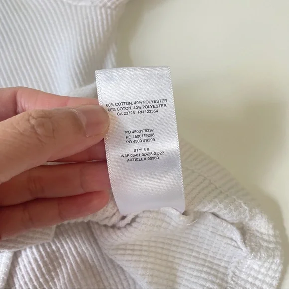 Aritzia Sunday Best Baby Waffle Pant small - Picture 8 of 9